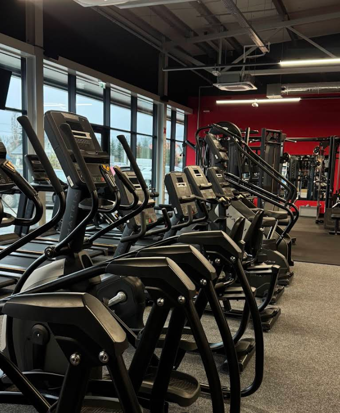 Strefa cardio — bieżnie i orbitreki